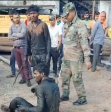 SECL Mines: VIDEO of brutality of Tripura Rifle jawans from Surajpur district...view