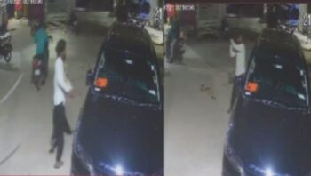 BJP Leader Breaking: Fortuner car parked outside the house of BJP leader Savitri Jagat was vandalized with a sword…see VIDEO