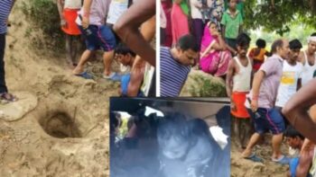 Child fell in Borewell: 150 feet deep borewell is standing in fear innocent…VIDEO
