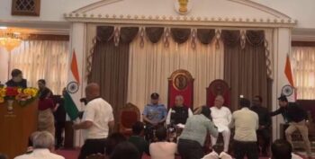 Mohan Markam Oath LIVE: Oath taking ceremony from Raj Bhavan... Markam joined CM Bhupesh's cabinet by taking oath of God