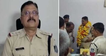 Celebration on Action: Line attached 'Saheb' emotional farewell from the police station...You will be surprised to see the VIDEO