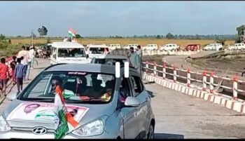 Assembly Election 2023: Major burglary in Shivraj's stronghold...! Marched to join Congress with a convoy of 15 villages-1500 people-200 vehicles...see VIDEO