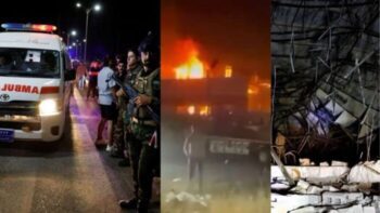 Massive Fire: A massive fire broke out in a marriage hall during a wedding in Iraq, 100 people burnt to death, more than 150 injured.