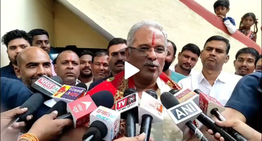 CG Election: Congress government is being formed in all five states...! CM Baghel's big statement after returning from Telangana...listen to VODEO