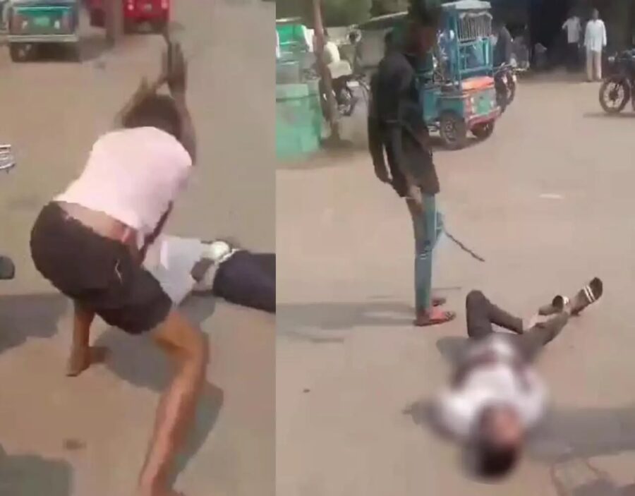Utai Tempo Stand: Terror of goons in the fort...! A young man was brutally attacked with an iron rod and a knife...this scary video has surfaced.