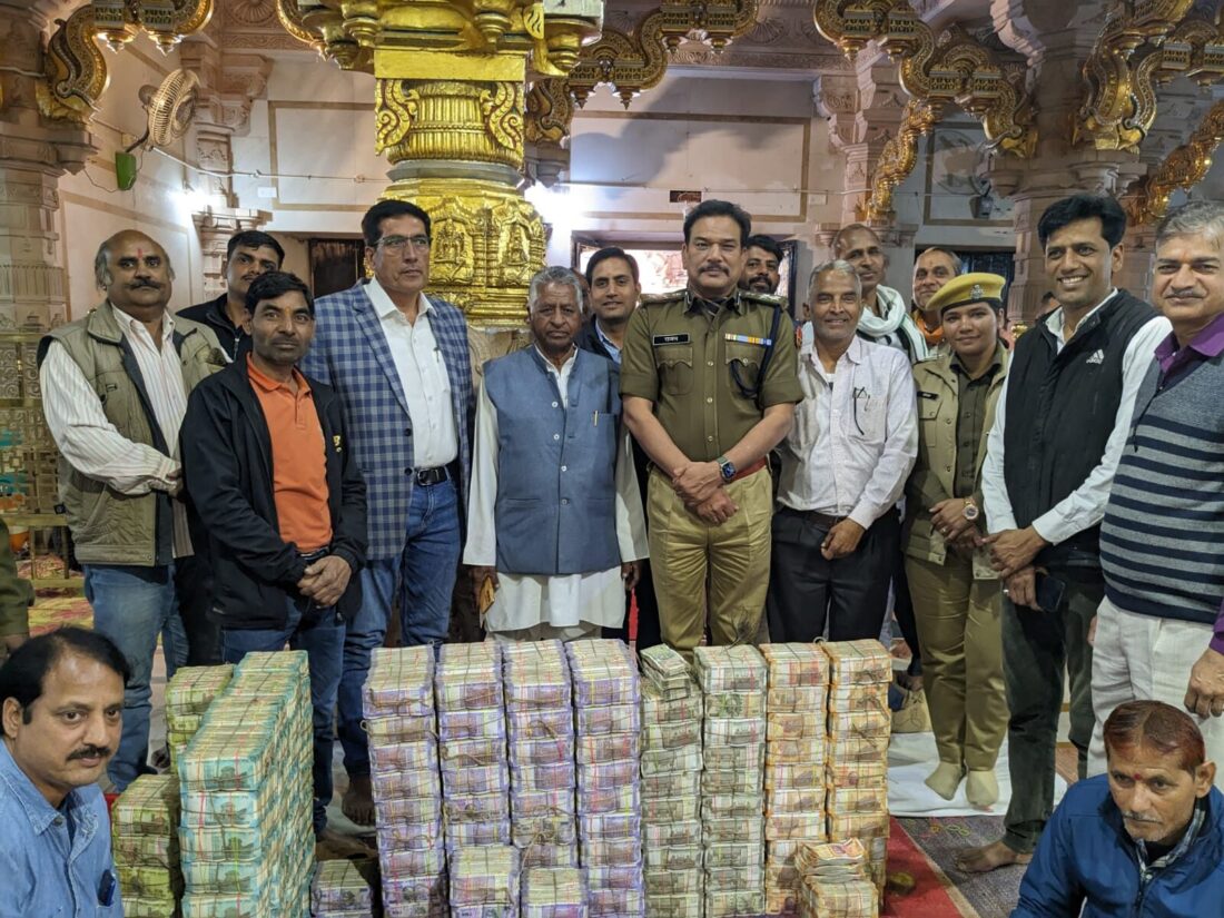 Sanwaliya Seth Temple: On the count of 1st day, not just Rs 1-2 lakh but more than Rs 6 crore came out from the donation box of this temple... Let us estimate the number of devotees from this.