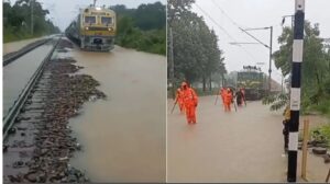 Heavy Rain : भारी बारिश…! यहां देखें अलग-अलग हिस्सों से डरावनी VIDEO…ट्रैक पर पानी…इसलिए आगे-आगे रेलवेकर्मी पीछे-पीछे Train…कई पुल ओवरफ्लो…!