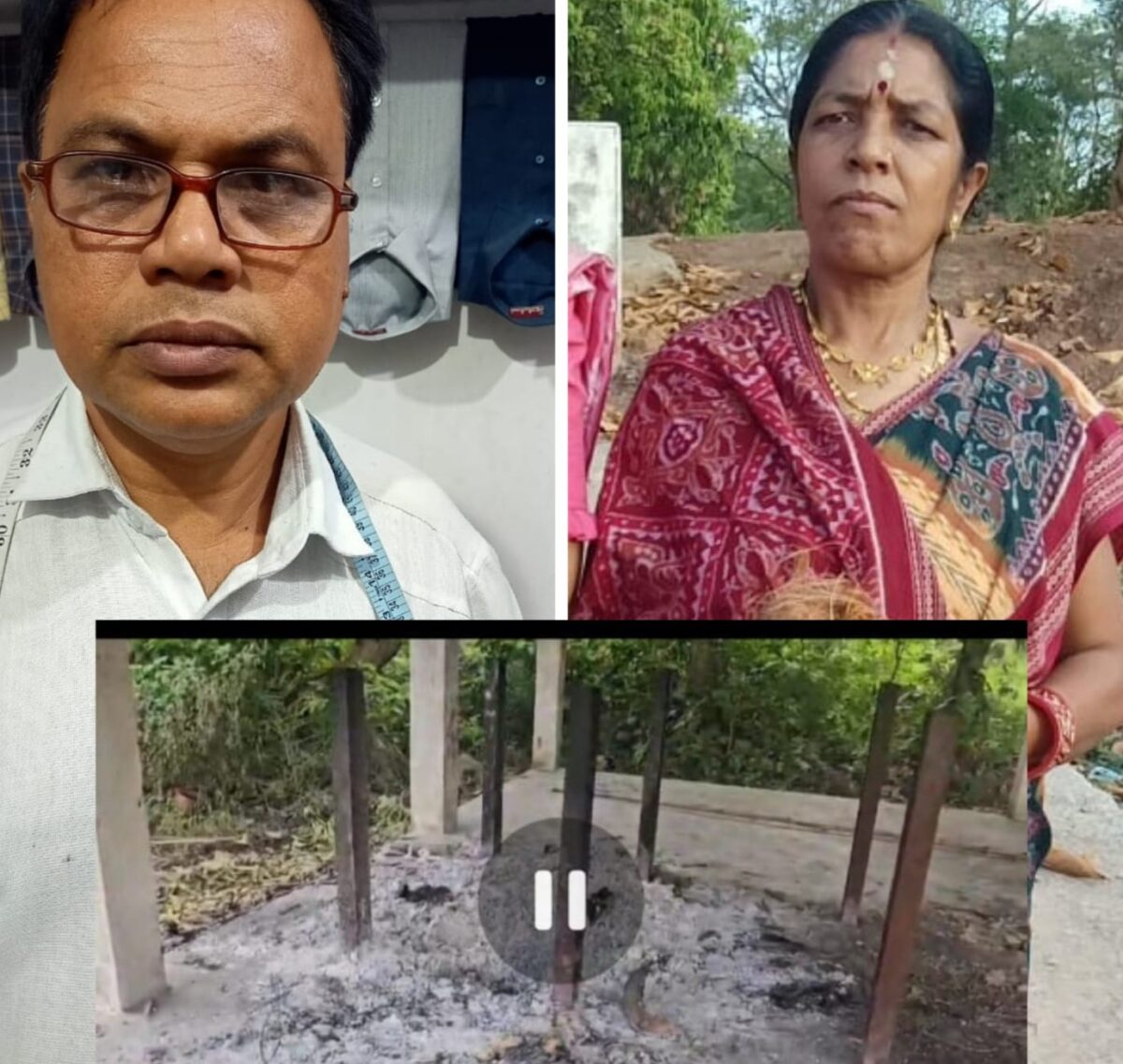 Wife became Sati: A heart-rending incident came to light from Raigarh...! The wife quietly left the house late at night and became Sati on her husband's pyre... Slippers, glasses and saree were found near the pyre... Watch the video here