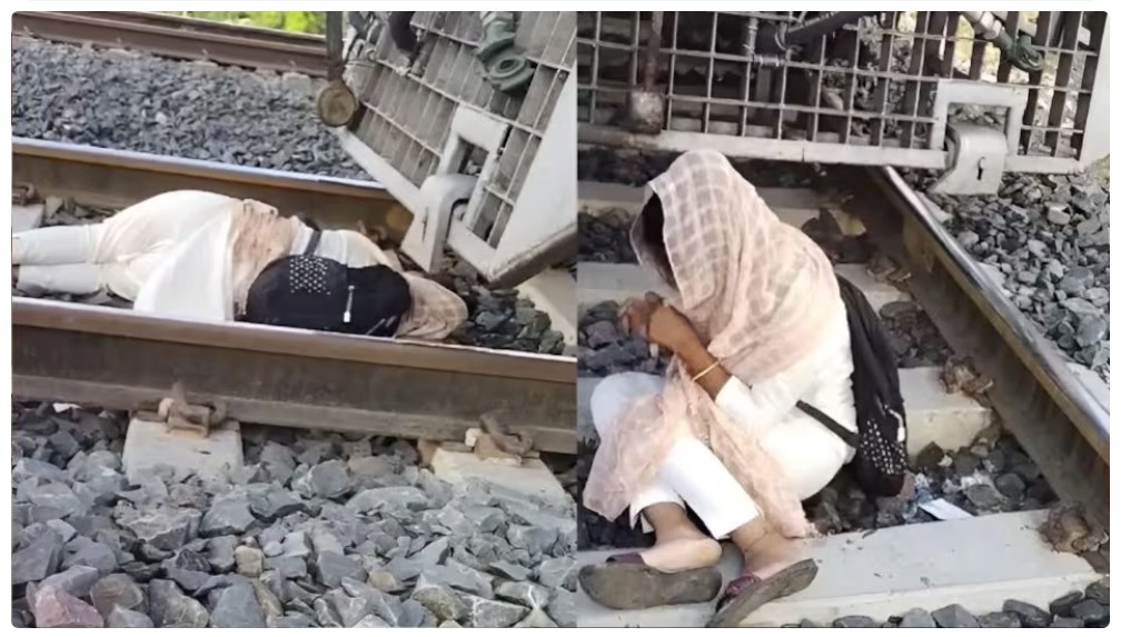 Attempted Suicide: The girl reached the railway track to commit suicide... When the train got late, the girl fell asleep while waiting... Watch the video here and the story after that