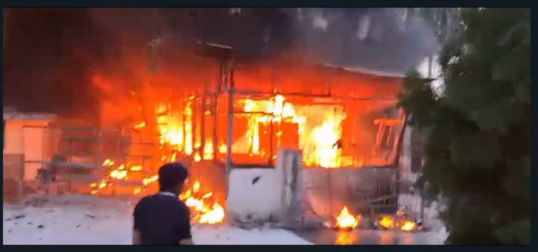 Bhagyoday Tirth Hospital: A huge fire broke out in a private hospital due to the explosion of an oxygen cylinder... Watch the horrifying VIDEO here