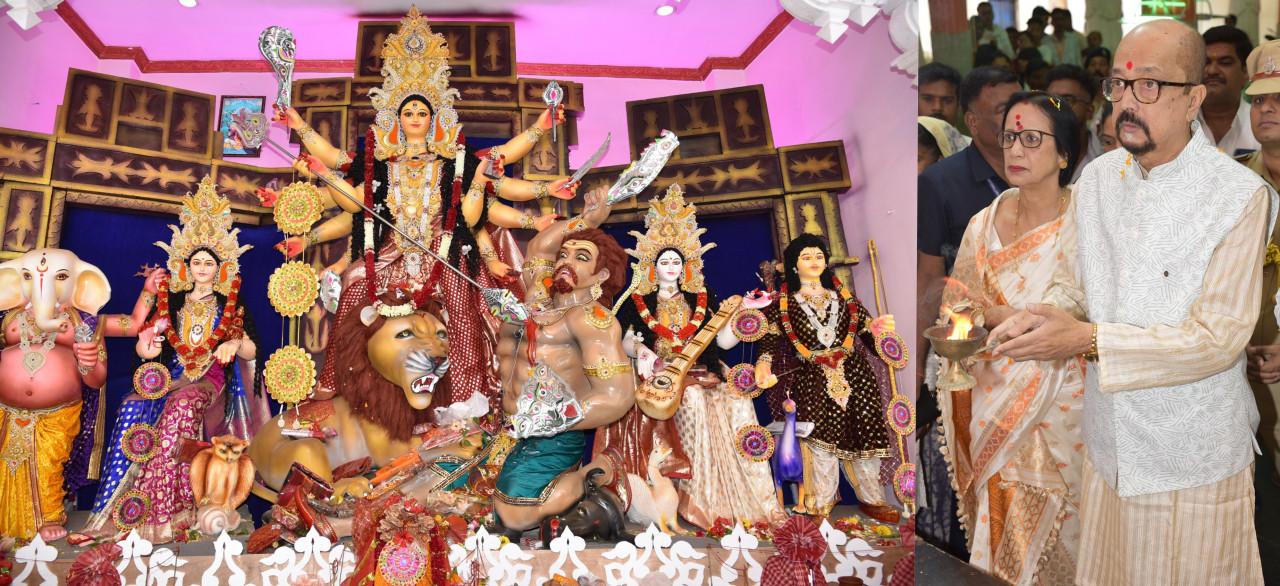 Durga Pooja Mahotsav: Governor Ramen Deka attended Durga Puja festival in Mana