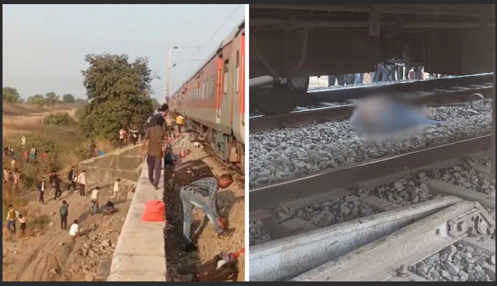 Train Accident: Rumor of fire in the express...! People jumped off the train to save themselves...another train coming from the opposite direction crushed 11 people...see the video here