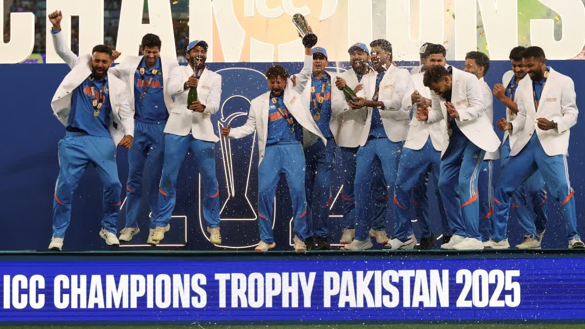 ICC Champions Trophy 2025 : Two World Cups, same number of T20 World Cups and 3 Champions Trophies…! Till now India has won 7 ICC titles… Watch the video of the final movement here