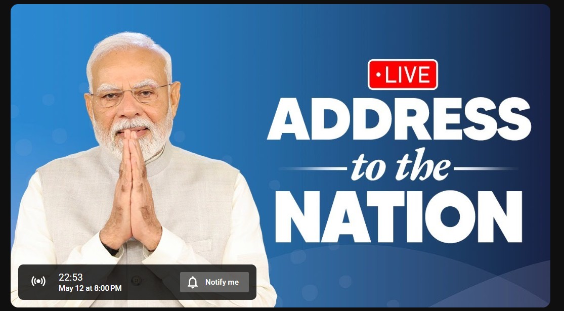 PM Modi LIVE: Prime Minister Modi's address to the nation... watch LIVE here